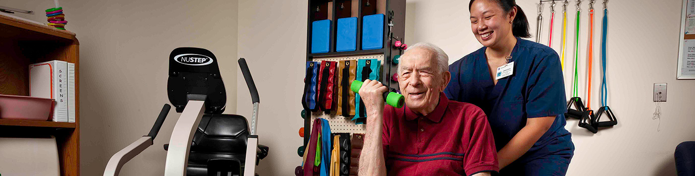 senior man exercising